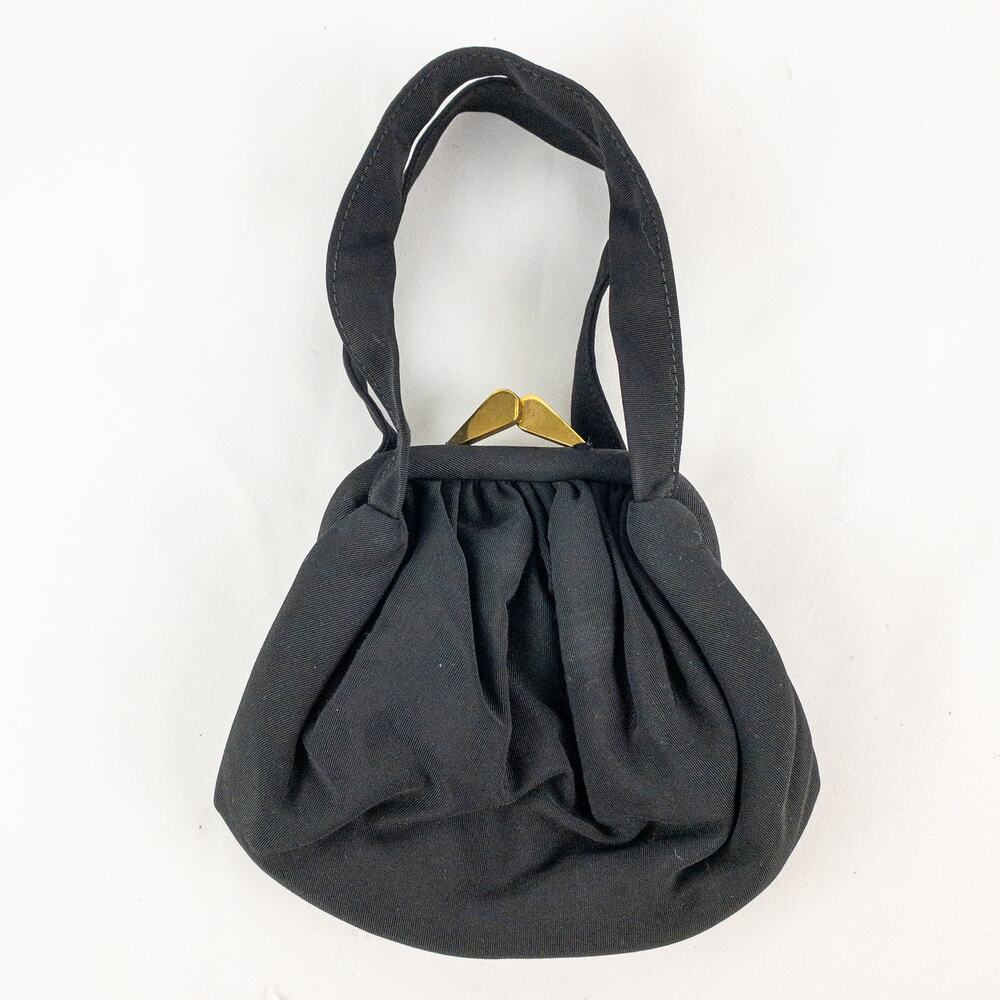 J. R. Julius Resnick Vintage Black Purse Bag Satin Coin Purse Womens One Size